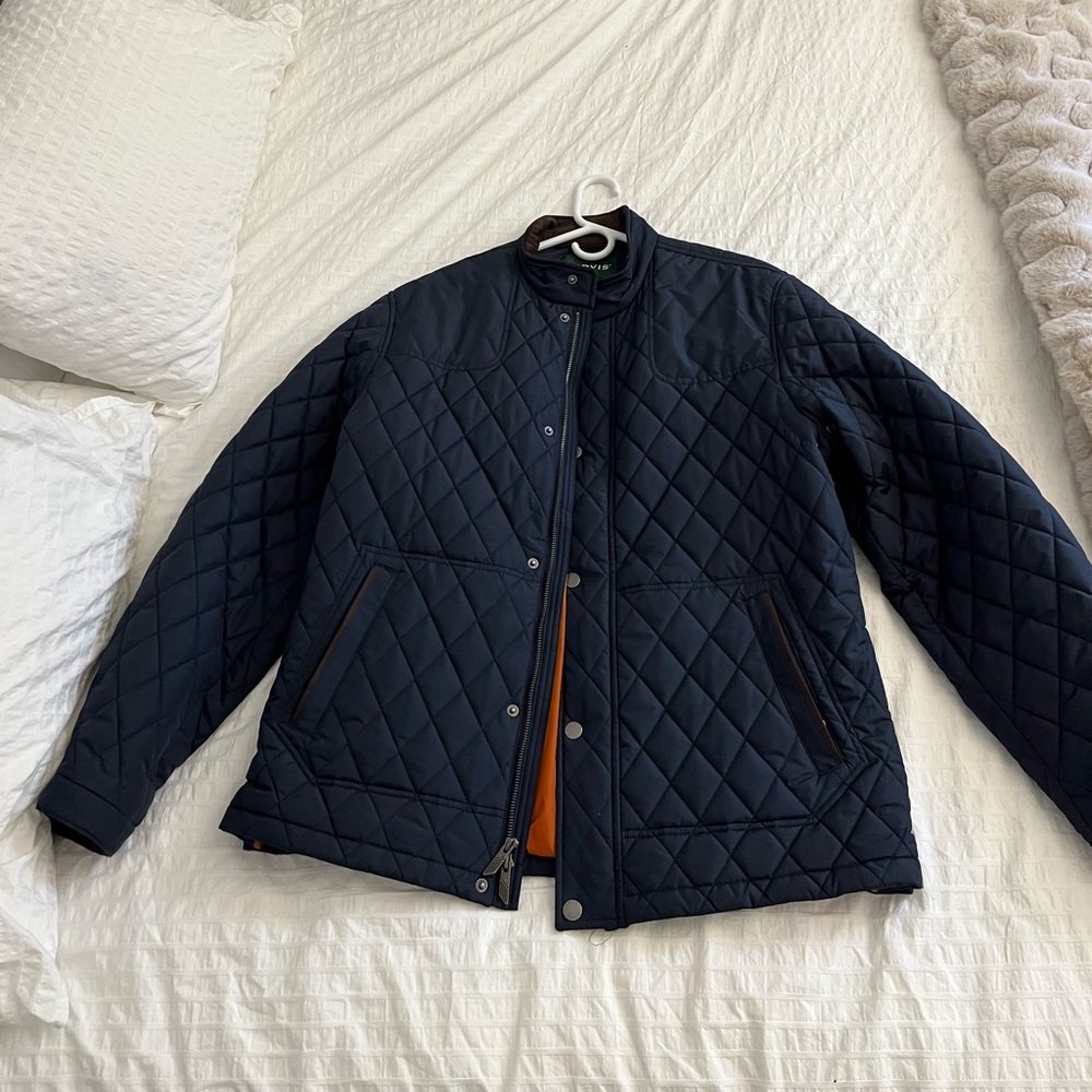 Orvis Men’s Quilted Jacket True Navy Large